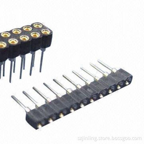 2.54mm Round Pin IC Sockets, Add Extra Insulator L11.7 DIP, 1,000V AC Withstanding Voltage